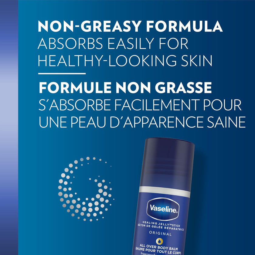 Vaseline All Over Jelly Balm Stick Healing Jelly Skin Care Unscented 40g (Pack of 3) 🍁 All In One Marketplace Canada