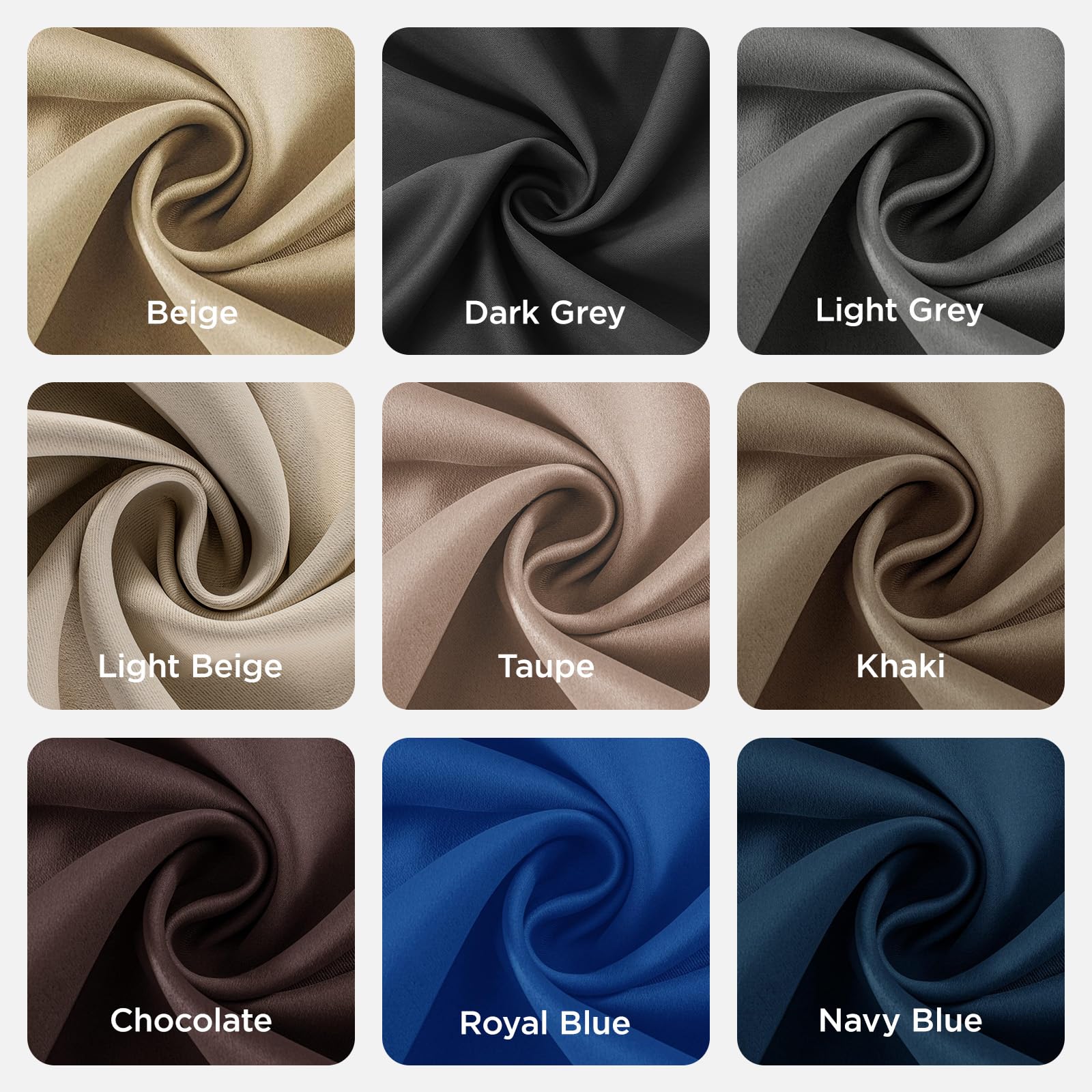 Joydeco Blackout Curtains 63 Inchs Long 52 Wide Black Out Curtains 2 Panels, Thermal Insulated Long Curtain& Drapes, Room Darkening Grommet Drapes for Living Bedroom Window (W52 x L63 Inch, Black) 🍁 All In One Marketplace Canada