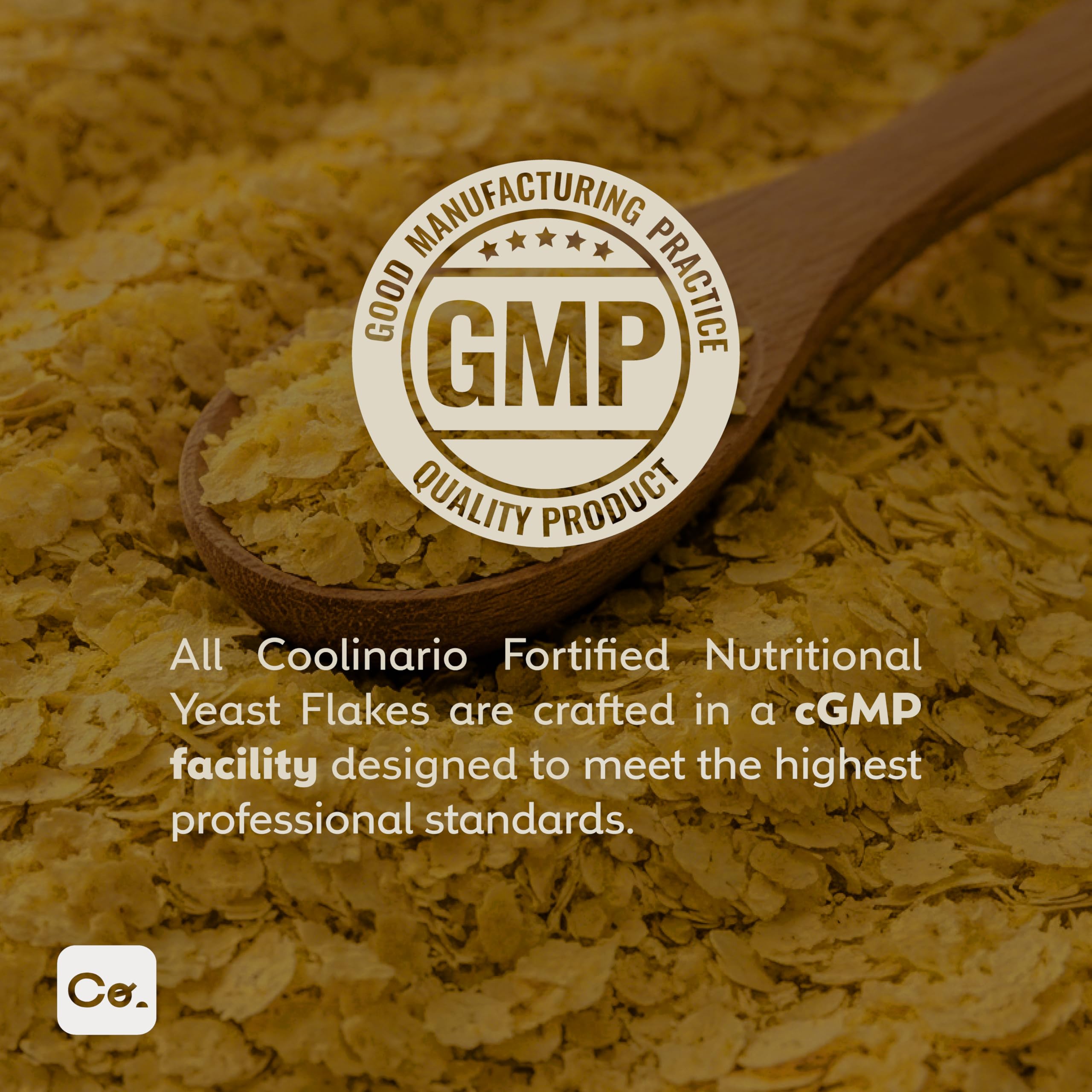 Coolinario Nutritional Yeast, Fortified, Large Flakes (1 GAL - 1.5 LBS) 🍁 All In One Marketplace Canada