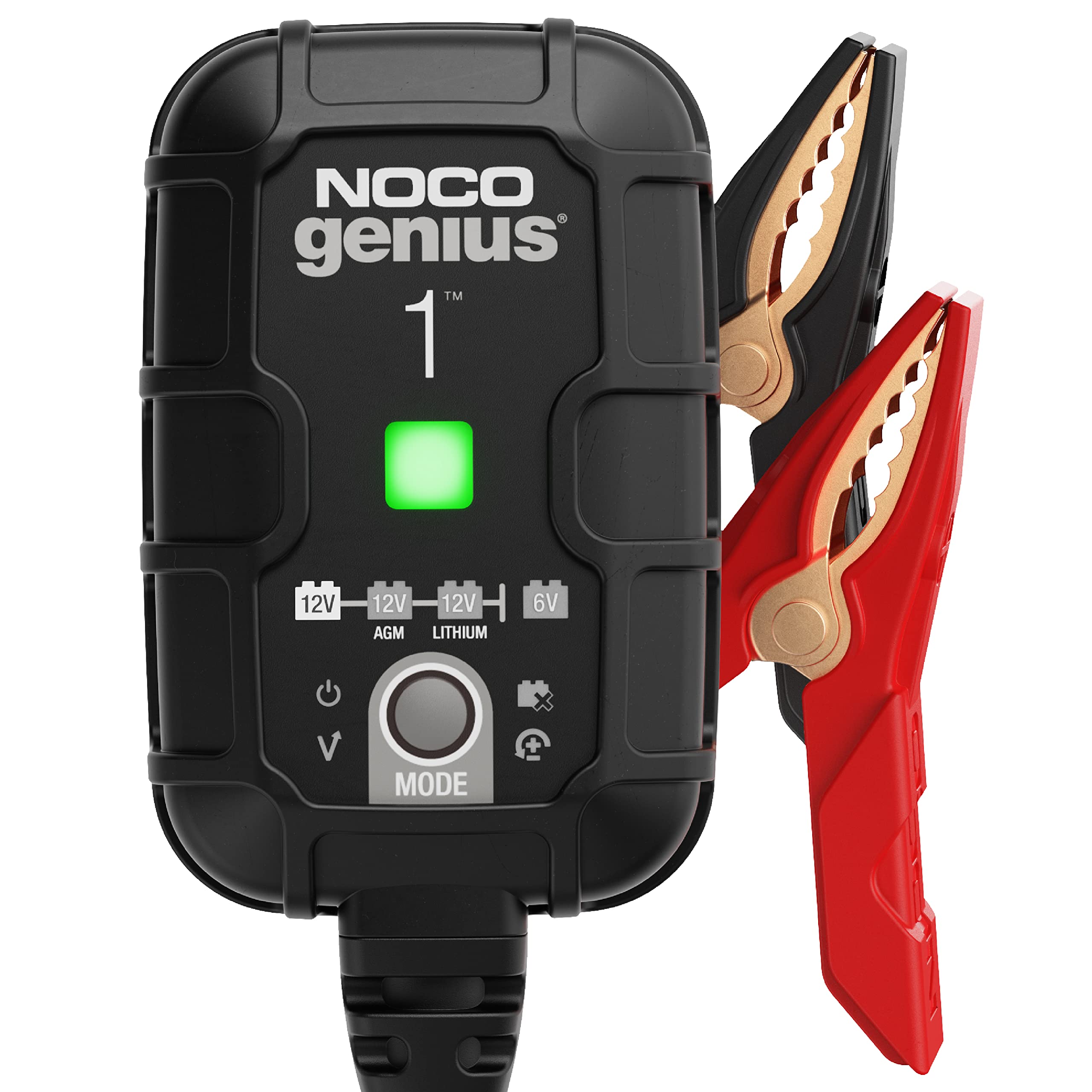 NOCO GENIUS1: 1A 6V/12V Smart Battery Charger – Automatic Maintainer, Trickle Charger & Desulfator with Overcharge Protection & Temperature Compensation – for Lead-Acid & Lithium Batteries 🍁 All In One Marketplace Canada