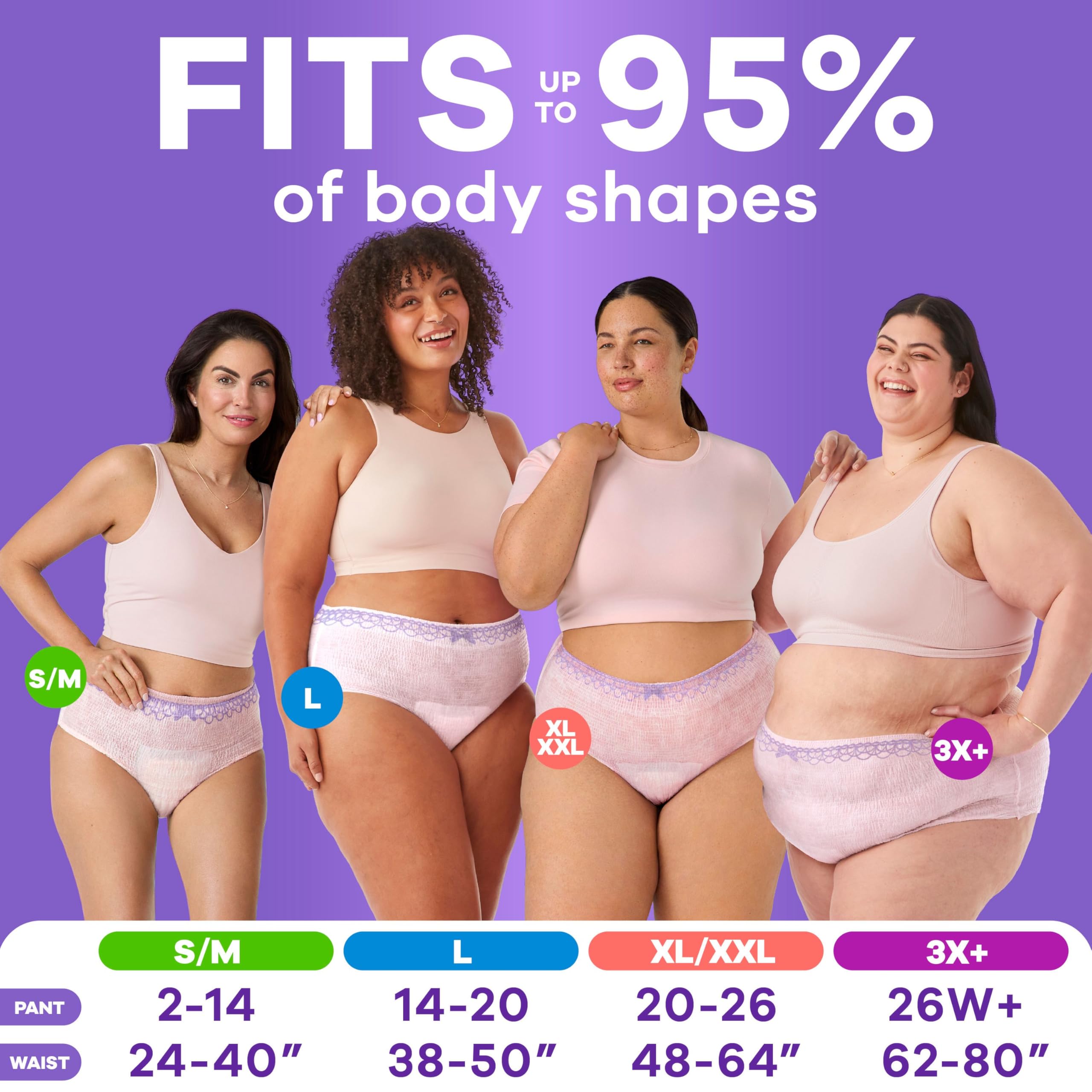Always Discreet, Adult Diapers for Women, Maximum Incontinence and Postpartum Underwear L, 76 Count 🍁 All In One Marketplace Canada