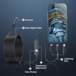 Kinpthy Endoscope Camera with Light,1920P HD Borescope Tools with 8 Adjustable LED Lights, Endoscope with Semi-Rigid Snake Camera, Inspection Borescope for iOS and Android-16.4ft Single Lens 🍁 All In One Marketplace Canada