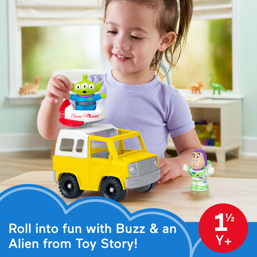 Fisher-Price Little People Toddler Toy Disney & Pixar Toy Story Pizza Planet Truck with Buzz Lightyear & Alien Figures for Kids Ages 18+ Months 🍁 All In One Marketplace Canada