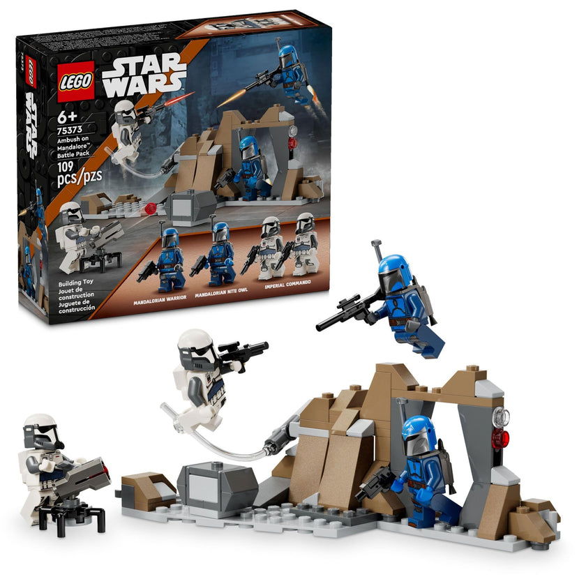 LEGO Star Wars: The Mandalorian Ambush on Mandalore Battle Pack, Building Toy with 4 Star Wars Minifigures, Collectible Brick Built Playset, Star Wars Gift Idea for Boys and Girls Ages 6 and Up, 75373 🍁 All In One Marketplace Canada