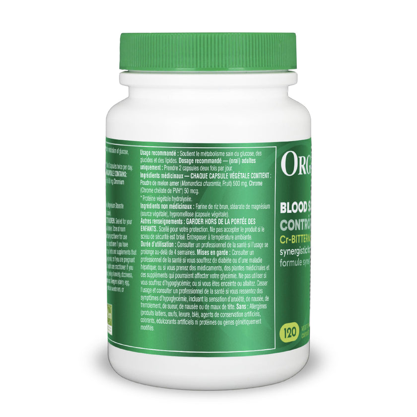 Organika Blood Sugar Control (Formerly Cr-Bitter Melon) 120 Caps 🍁 All In One Marketplace Canada