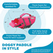 Outward Hound Granby Splash Dog Life Jacket with Handle, Reflective Floating Vest for Swimming & Boating, Maximum Buoyancy, All Skill Levels, Small Dogs & Puppies (16–20
