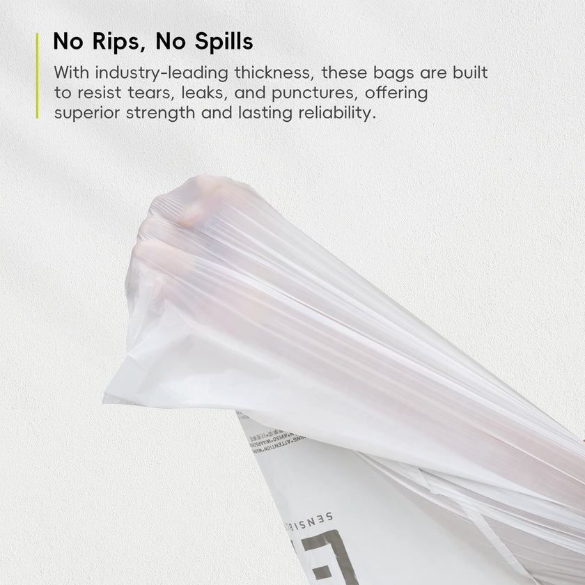 EKO Extra Strong 13 Gallon Large Drawstring Trash Bags, Heavy-Duty Garbage Bags for Kitchen & Household Use (50L), Leak-Resistant, 110 Count, Code F 🍁 All In One Marketplace Canada