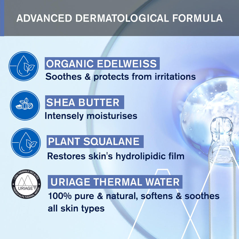 URIAGE Bébé - 1st Moisturizing Cream with Organic Edelweiss & Shea Butter | Hydrates & Prevents Dryness, Fast-Absorbing, Non-sticky, 97% Ingredients of Natural Origin - 500 ml 🍁 All In One Marketplace Canada