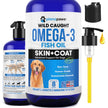 Omega 3 Fish Oil for Dogs – Liquid Fish Oil Supplement – Supports Skin & Coat, Joint Function & Overall Wellness – Easy to Serve – for All Breeds & Ages 🍁 All In One Marketplace Canada