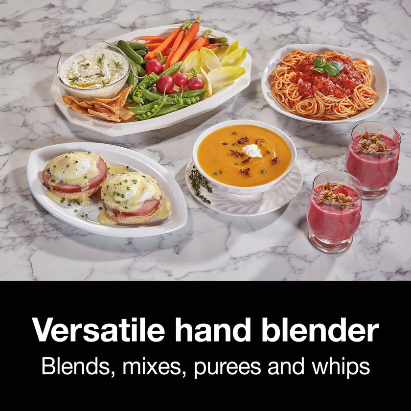 Proctor Silex Electric Immersion Blender with Detachable Dishwasher Safe Handheld Hand Blender Stick, 2-Speeds, 150 Watts, White (59739) 🍁 All In One Marketplace Canada