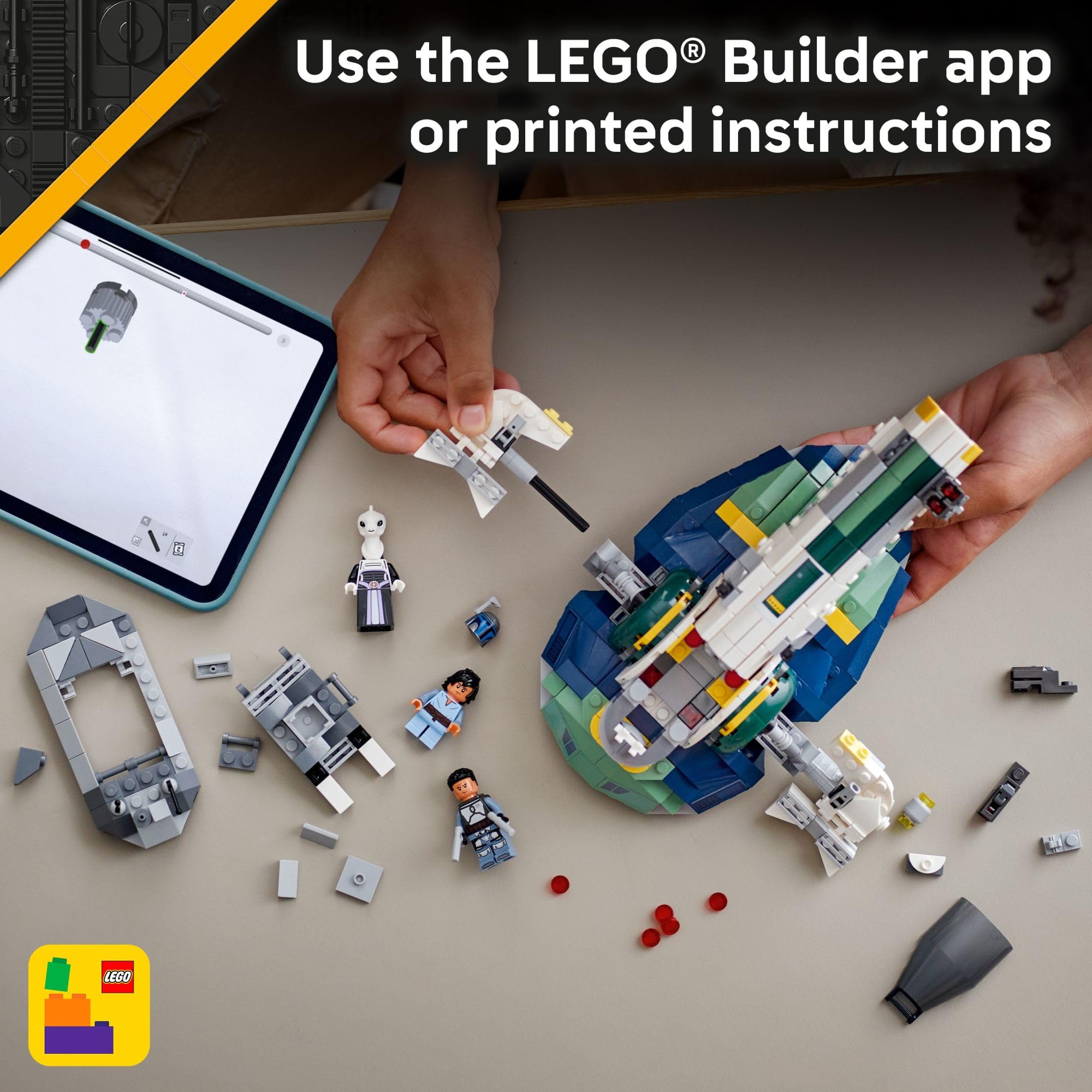 LEGO Star Wars: Attack of The Clones Jango Fett's Starship Building Toy - Pretend Play Set for Boys & Girls, Ages 9+ - Collectible Model Kit & Kids Room Decor - Gift for Birthdays - 75433 🍁 All In One Marketplace Canada