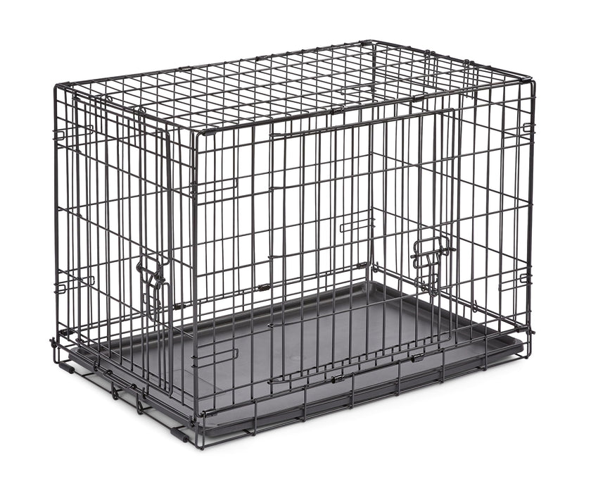 MidWest Homes for Pets 30-Inch New World Crate for Medium Breeds, 21-40 lbs, Double Door Folding Dog Crate, Leak-Proof Tray & Secure Latches, Portable, Durable & Easy to Assemble 🍁 All In One Marketplace Canada