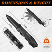 RoverTac Pocket Knife, 15-in-1 Multitool with Pliers, Bottle & Can Opener, 9 Screwdriver Bits, Locking Mechanism & Nylon Sheath - EDC Multi Tool for Camping, Hiking & DIY, Gift for Men & Dad 🍁 All In One Marketplace Canada