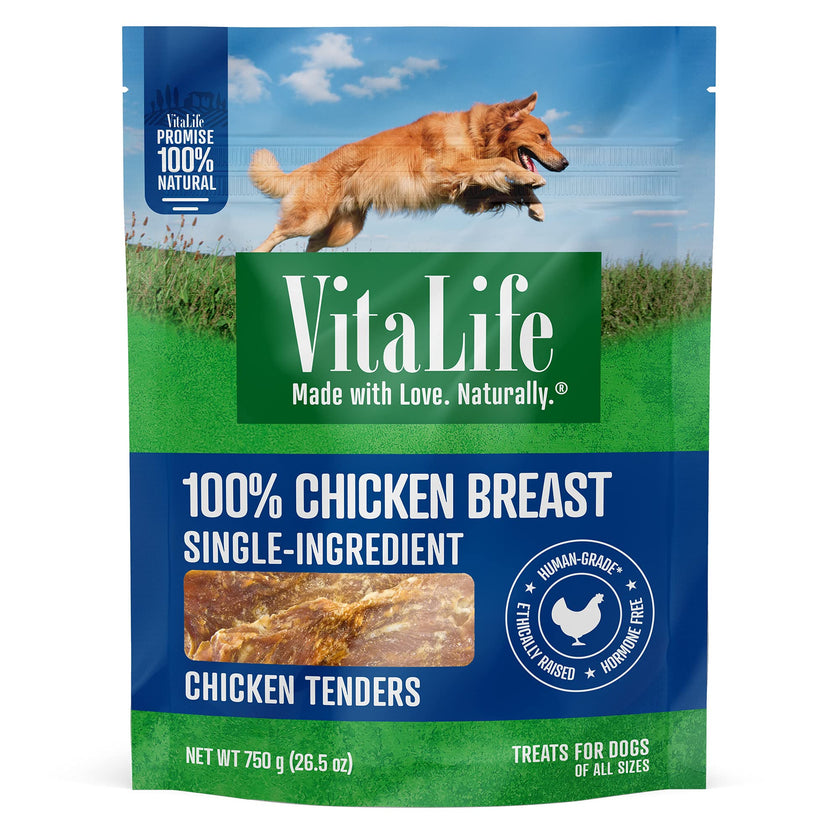 VitaLife All Natural Dog Treats - Chicken Tenders 750g, Dark Green 🍁 All In One Marketplace Canada