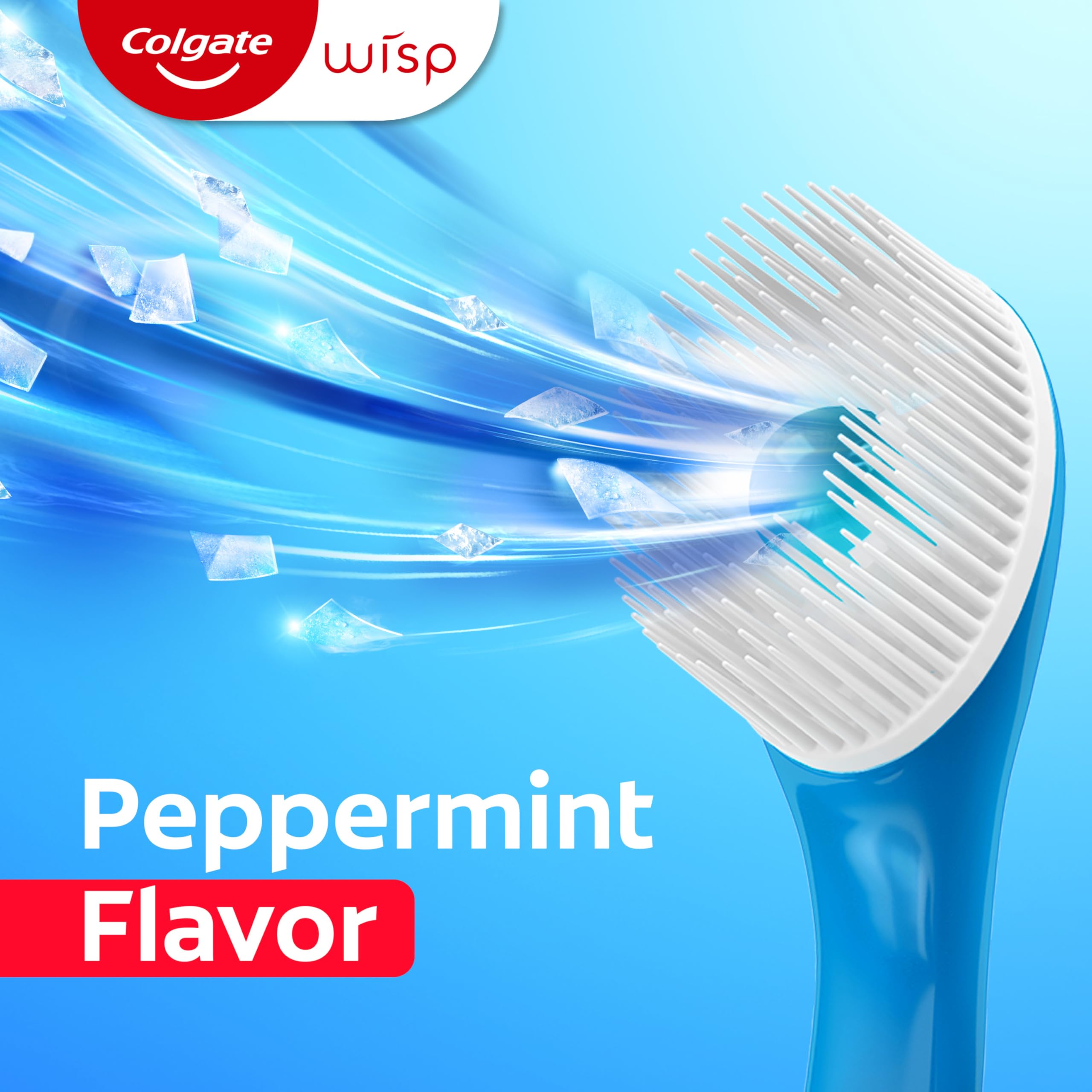 Colgate MaxFresh Wisp Disposable Toothbrushes, Mini Travel Toothbrushes with Soft Bristles for On-the-Go Single Use, Peppermint, 24 Count 🍁 All In One Marketplace Canada