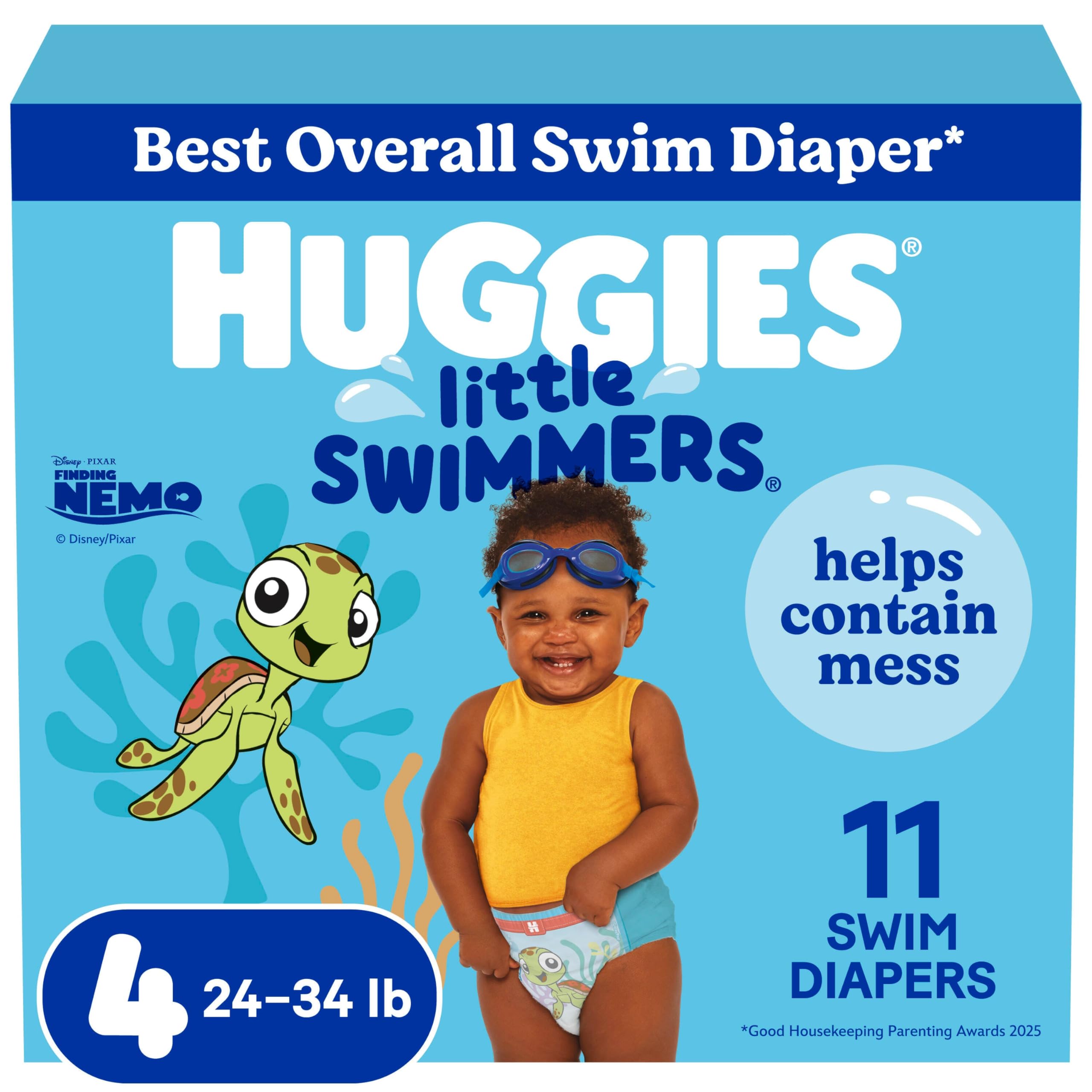 HUGGIES Little Swimmers Swim Diapers, Size 4 Medium, 24-34 lb, 11 Ct 🍁 All In One Marketplace Canada