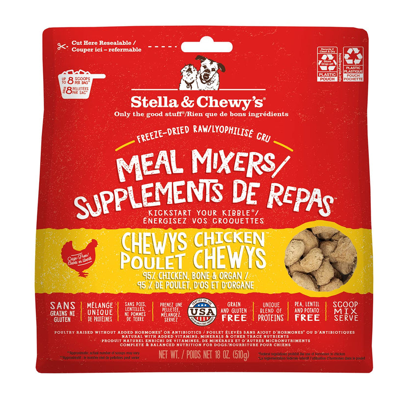 Stella & Chewy’s Freeze Dried Raw Chewy’s Chicken Meal Mixers – Dog Food Topper for Small & Large Breeds – Grain Free, Protein Rich Recipe – 510g Bag 🍁 All In One Marketplace Canada