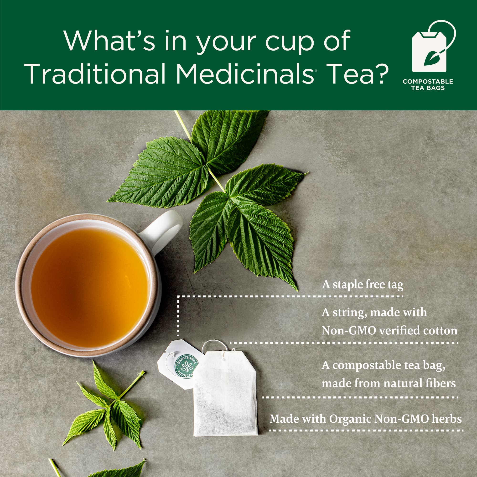 Traditional Medicinals - Organic Dandelion Leaf and Root Herbal Tea (Pack of 6) - 96 Tea Bags Total 🍁 All In One Marketplace Canada
