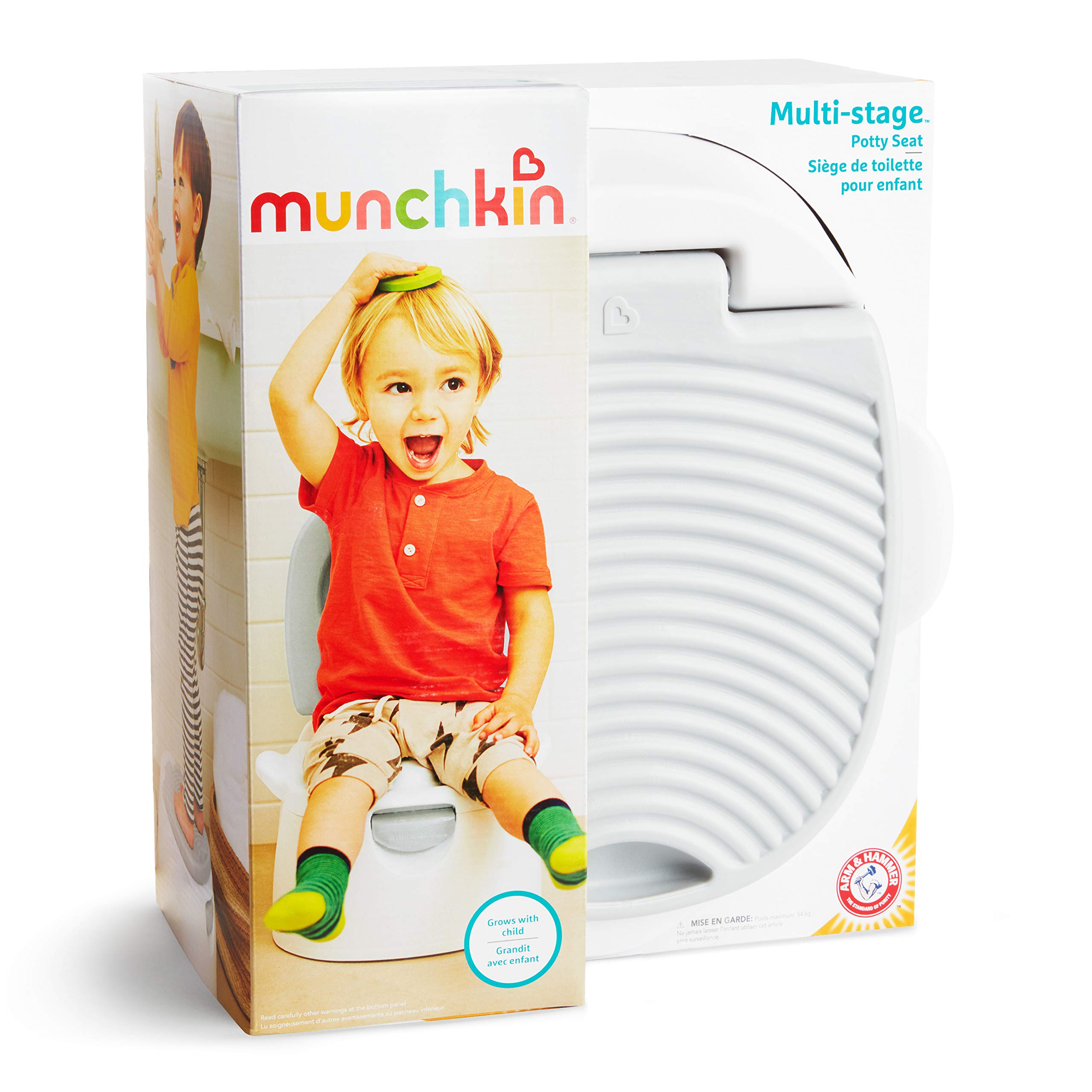 Munchkin Arm & Hammer Multi-Stage 3-in-1 Potty Seat, (Potty Chair, Trainer Ring and Step Stool), Grey 🍁 All In One Marketplace Canada