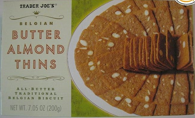 Trader Joe's Belgian Butter Almond Thins, 200g