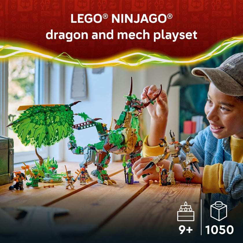 LEGO NINJAGO The Dragon of Life Building Toy for Boys & Girls - Poseable Dragon Toy Figure & Playset for Kids, Ages 9+ - W/Mini Mech & 8 Minifigures for Pretend Play - Gift Idea for Birthdays - 71859 🍁 All In One Marketplace Canada