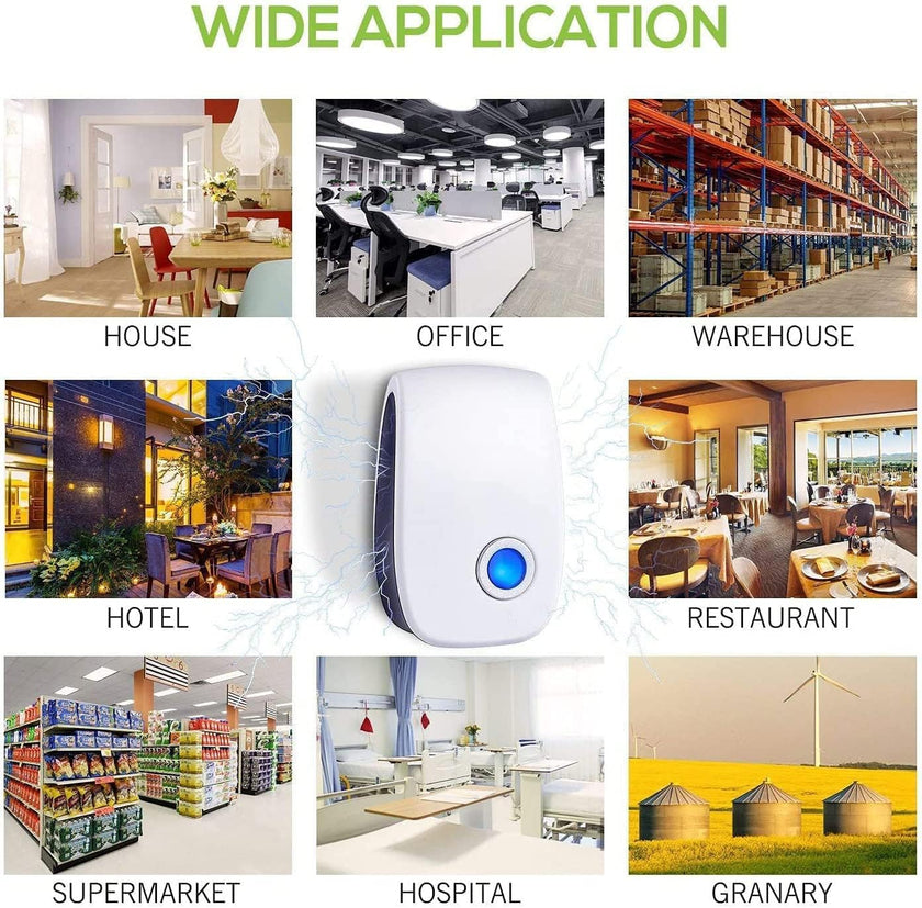 Pest Control Repeller, Plug-in Pest Control Repellent for Mouse, Insect, Cockroach, Mice, Spider, Bug, Ant, Mosquito, Rodent & Rats Indoor Use Repeller 6 Packs 🍁 All In One Marketplace Canada
