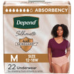 Depend Silhouette Adult Incontinence Underwear for Women, Maximum Absorbency, Medium, Pink, 22 Count 🍁 All In One Marketplace Canada