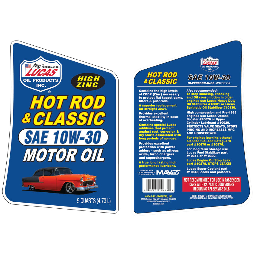 Lucas Oil 10679 10W-30 Petroleum Oil - 5 Quart Jug 🍁 All In One Marketplace Canada