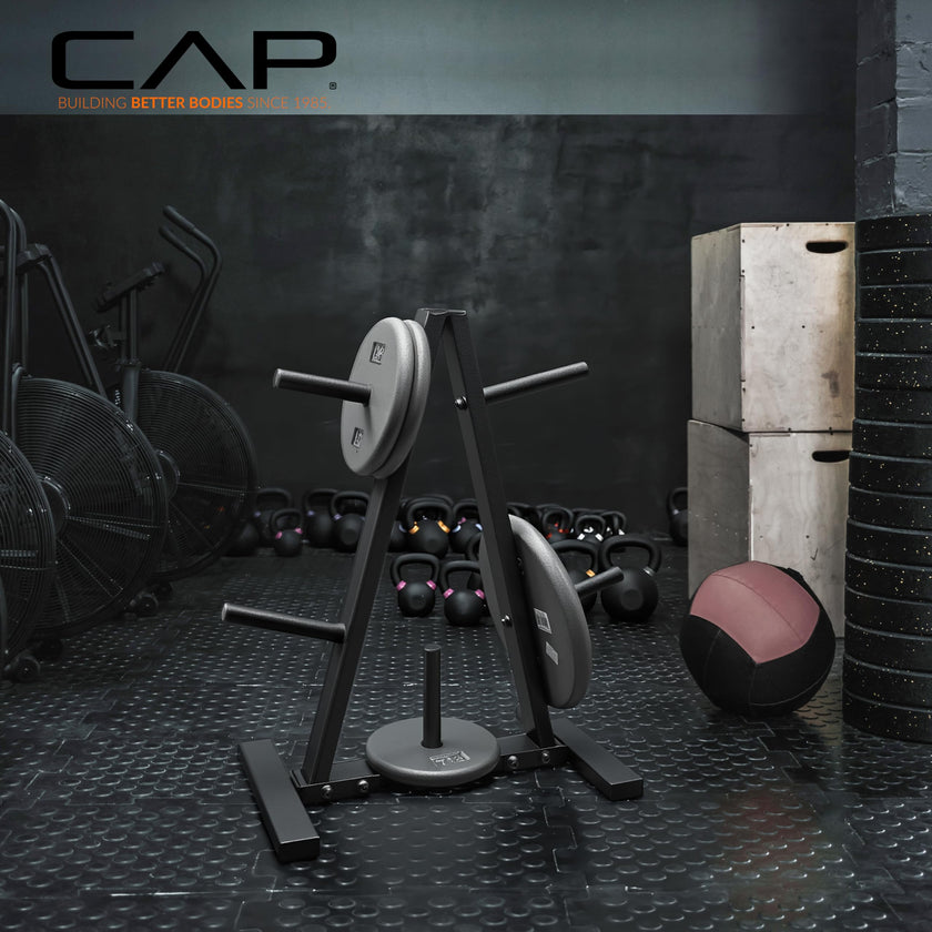 CAP Barbell 1-Inch Standard Weight Plate Rack | Black 🍁 All In One Marketplace Canada
