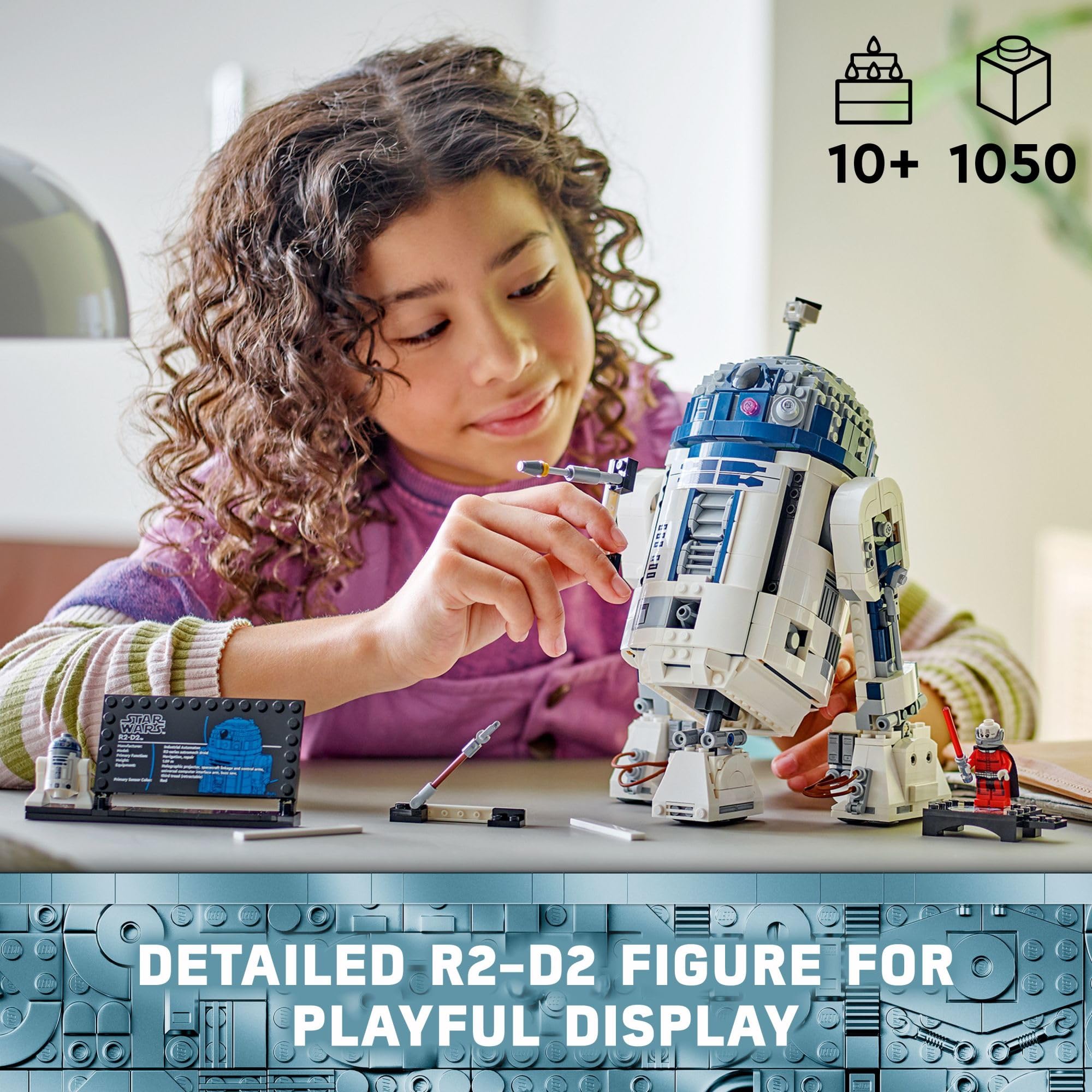 LEGO Star Wars R2-D2 Building Toy Set - Play or Display Star Wars Toy for Boys & Girls, Ages 10+ - Gift Ideas for Kids & Fans - Includes 25th Anniversary Darth Malak Minifigure - 75379 🍁 All In One Marketplace Canada