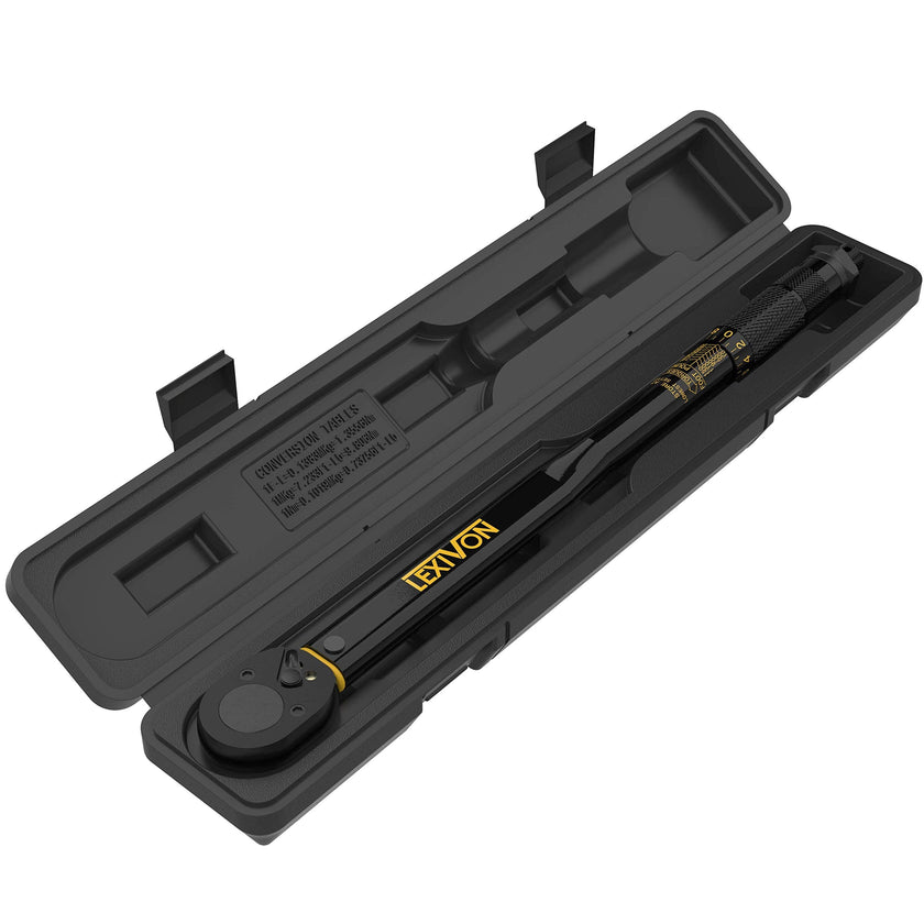 LEXIVON Torque Wrench 1/2-Inch Drive Click 10~150 Ft-Lb/13.6~203.5 Nm (LX-183) 🍁 All In One Marketplace Canada