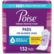 Poise Postpartum Incontinence Pads, Moderate Absorbency, Regular Length, 132 Count (2 Packs of 66) 🍁 All In One Marketplace Canada