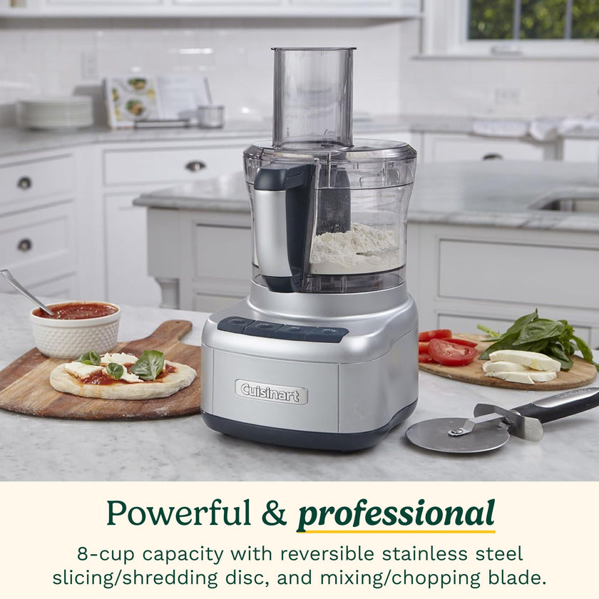 Cuisinart Elemental 8-Cup (2L) Food Processor, 350W, Silver (FP-8SVEC) 🍁 All In One Marketplace Canada