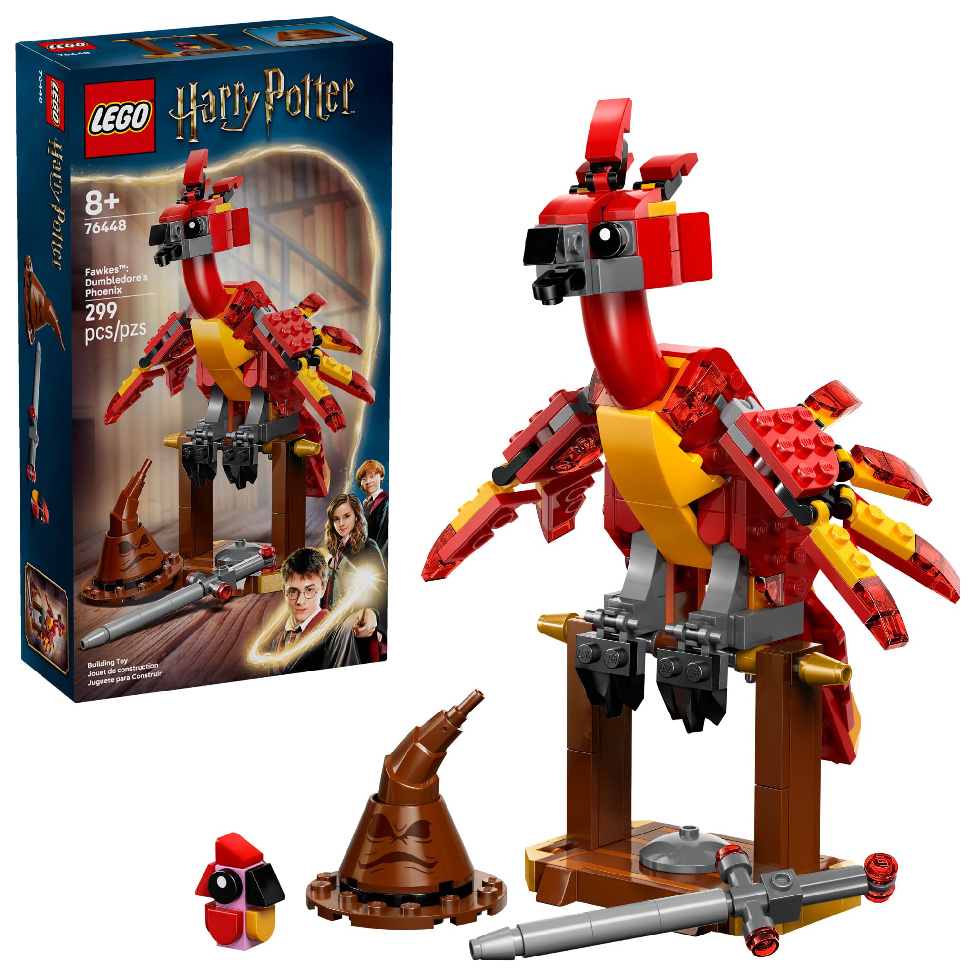LEGO Harry Potter Fawkes: Dumbledore’s Phoenix Kids Toy - Building and Learning Toy for Pretend Play - Harry Potter Collectible for Boys and Girls, Ages 8+ - Gift Idea for Birthdays - 76448 🍁 All In One Marketplace Canada