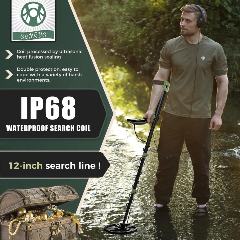 Gbnryg Professional Metal Detector for Adults,12