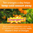 Emergen-C Immune+ 1000mg Vitamin C Powder Supplement, Drink Mix, Immune System Booster, Super Orange, 24 Packets 🍁 All In One Marketplace Canada