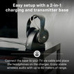 Sennheiser RS 120-W On-Ear Wireless Headphones, Transmitter/Charger Combo 🍁 All In One Marketplace Canada