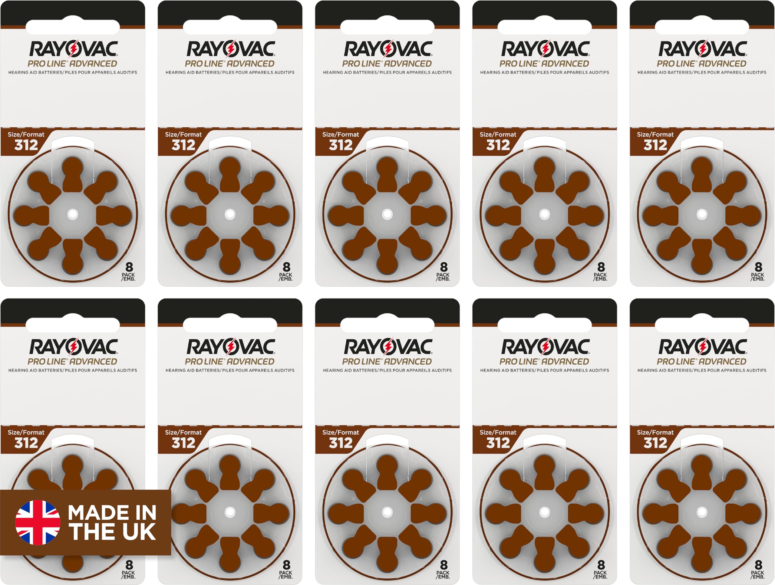 RAYOVAC® ProLine Size 312 Hearing Aid Batteries (80 Batteries) 🍁 All In One Marketplace Canada