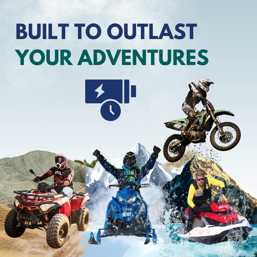 YTX14-BS Battery - Motorcycle Battery, ATV Battery 12V 12AH, UTV, 4 Wheeler, Snowmobile, Powersports Batteries - Compatible with Honda Rancher 350, Buell Blast, Yamaha - Sealed Lead Acid 12 Volt AGM 🍁 All In One Marketplace Canada