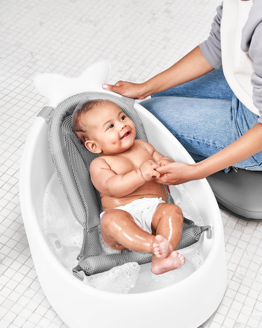 Skip Hop Infant Bath Tub 3-Stage Grow With Baby Smart Sling MOBY Bathtub White Age 0+ 🍁 All In One Marketplace Canada