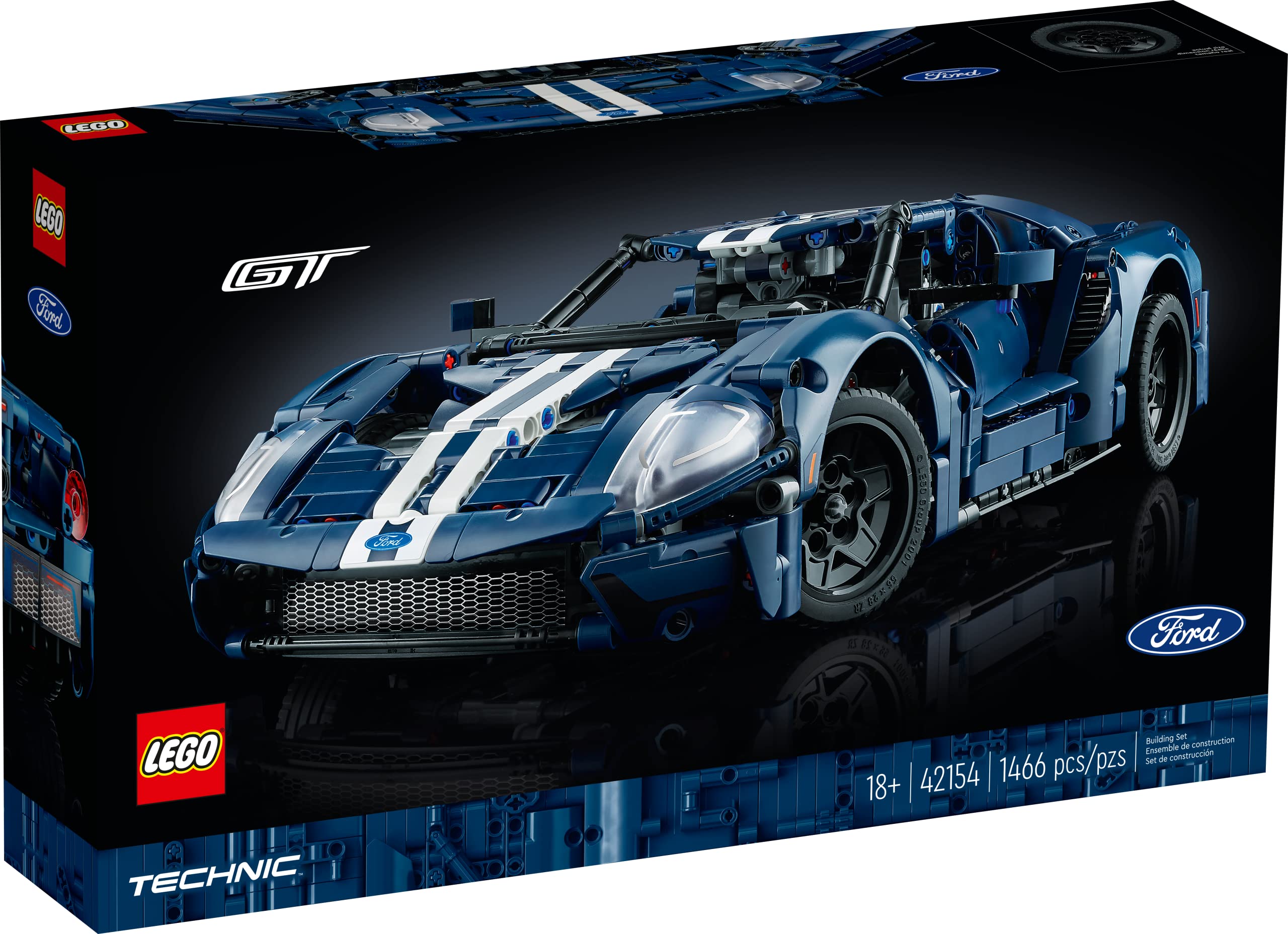 LEGO Technic 2022 Ford GT 42154 Car Model Kit for Adults to Build, Collectible Set, 1:12 Scale Supercar with Authentic Features, Gift Idea That Fuels Creativity and Imagination 🍁 All In One Marketplace Canada