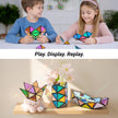 TOSY Magnet Pyramid Glow - 1 Cube Transforms into 1 Billion Shapes, 12 Pieces, 243 Rare Earth Magnets, Glowing, Holographic Design Magnet Tiles Creative Puzzle STEM/STEAM Toy 🍁 All In One Marketplace Canada