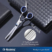 GLADOG Dog Grooming Scissors Kit with Safety Round Tips, Professional 6 in 1 Grooming Scissors for Dogs, Sharp and Durable Dog Shears for Dogs Cats Pets 🍁 All In One Marketplace Canada