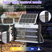 PALONE Solar Bug Zapper, 4000V Electric Bug Zapper with 8W Solar Panel, Rechargeable Bug Zapper with LED Light, Fly Zapper with Fireproof Waterproof, Indoor Outdoor Zapper for Kitchen,Camping,Patio 🍁 All In One Marketplace Canada