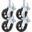 VEVOR 4 Pack 8 Inch Iron Core Polyurethane Swivel Caster with Dual Locking Brake Adjustable Legs 1100LBS Capacity per Wheel 🍁 All In One Marketplace Canada
