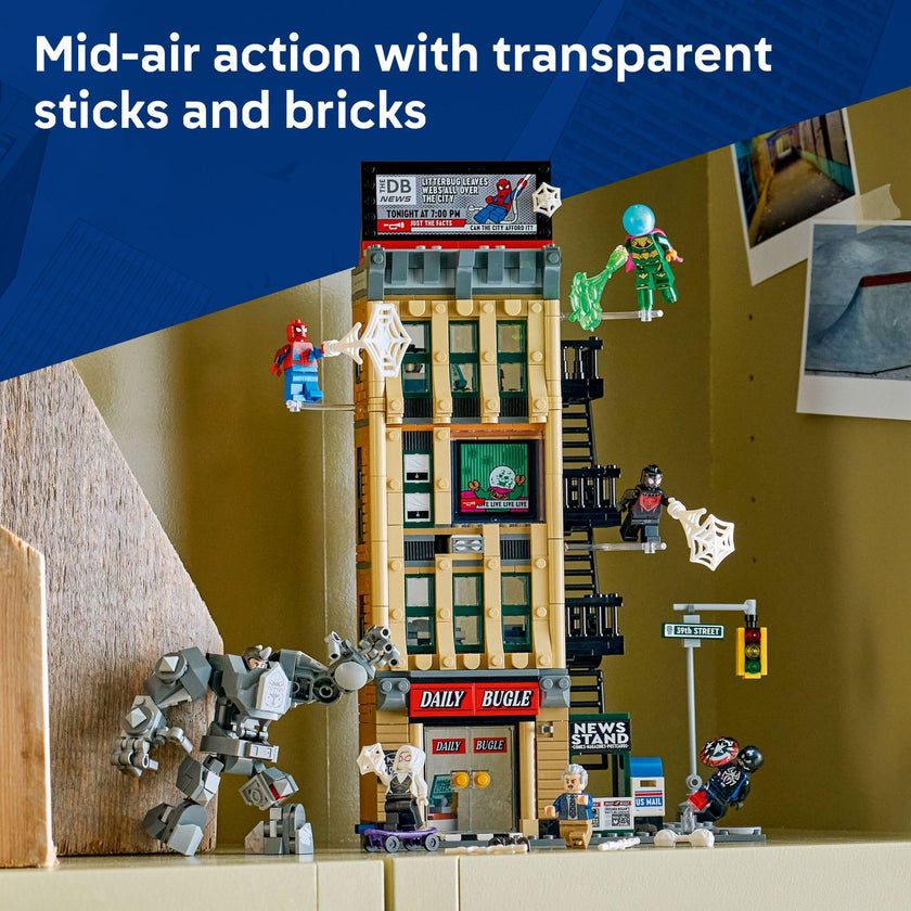 LEGO Marvel Spider-Man vs. Mysterio: The Daily Bugle Building Toy - Pretend Play Set with 7 Minifigures & Rhino Mech - Super Hero Toy for Boys & Girls, Ages 10+ - Gift Idea for Birthdays - 76342 🍁 All In One Marketplace Canada