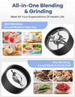 Smoothie Blender, Ganiza Blenders for Smoothies with 15-Piece Blender and Grinder Combo, 4 BPA-Free Personal Blender Cup, for Shakes, Protein Drinks, Fruit Vegetable Drink, Nuts, Spices, Coffee Beans 🍁 All In One Marketplace Canada
