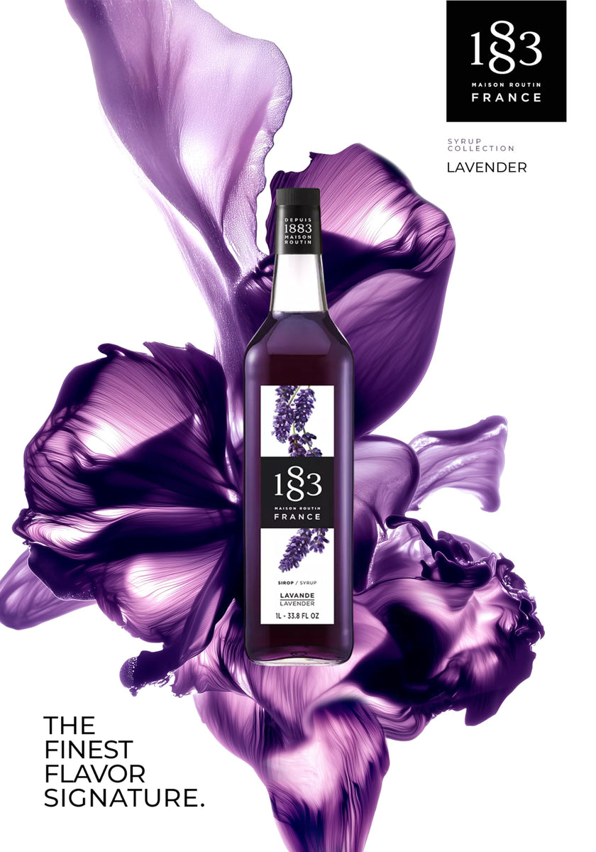 1883 Lavender Syrup, 1L Glass 🍁 All In One Marketplace Canada