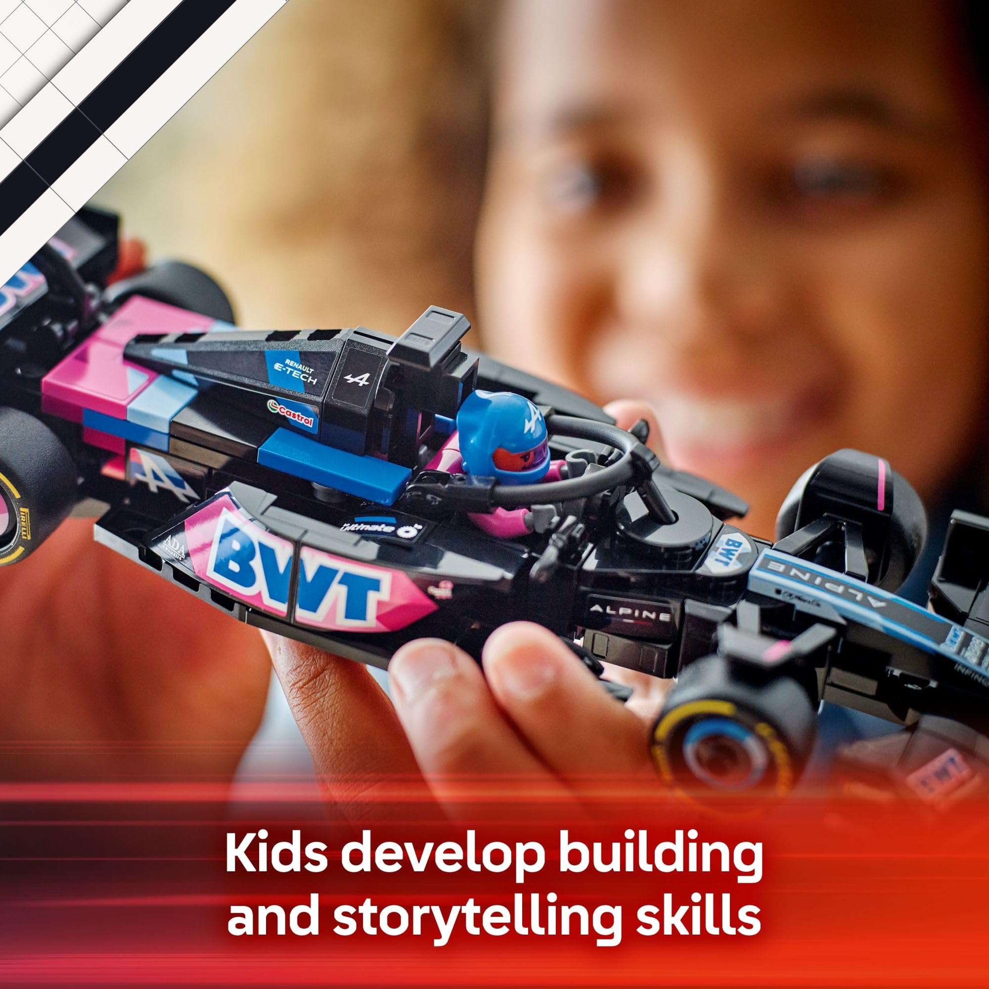 LEGO Speed Champions BWT Alpine F1 Team A524 Race Car Toy - Building Set for Kids, Boys & Girls, Ages 10+ - Toy Car for F1 Fans - Gift Idea for Birthday - 77248 🍁 All In One Marketplace Canada