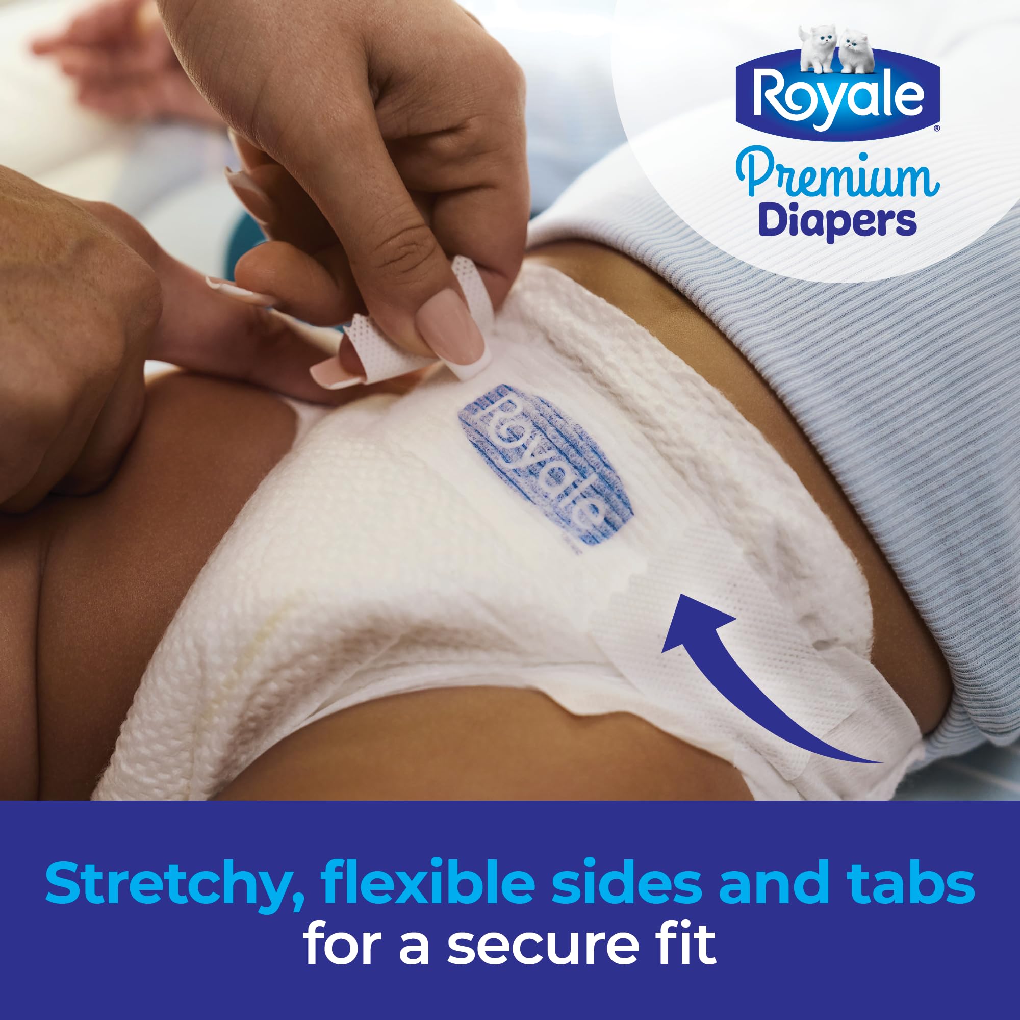 Royale Premium Diapers, Size 4 (22-37 lb), 156 Count, Disposable Baby Diapers (Packaging may vary) 🍁 All In One Marketplace Canada